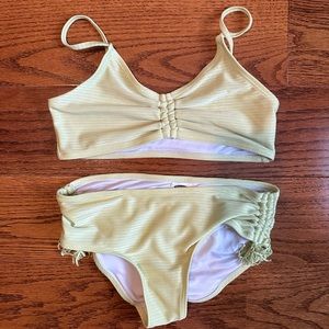 Girls ON Light Green Bikini
